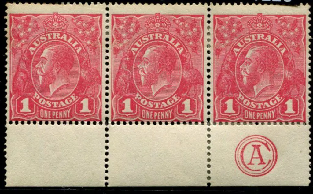 1d rosine G68) on rough paper, pane 1, vertical ... Image 1++