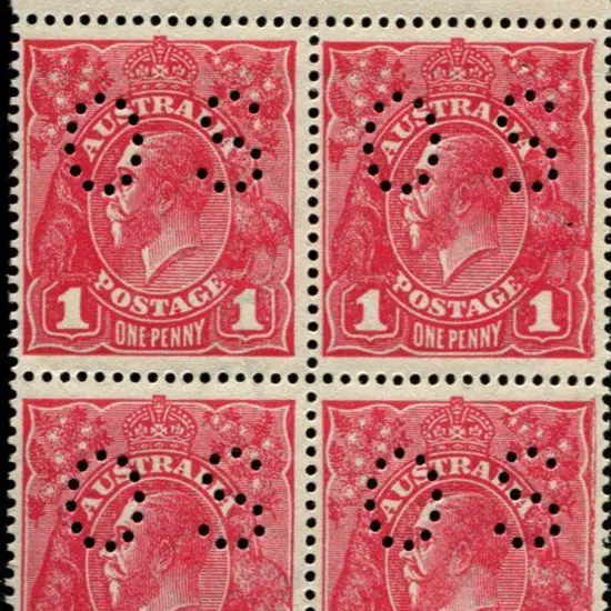 1d rosine (G69) perfined "OS" top marginal block ...