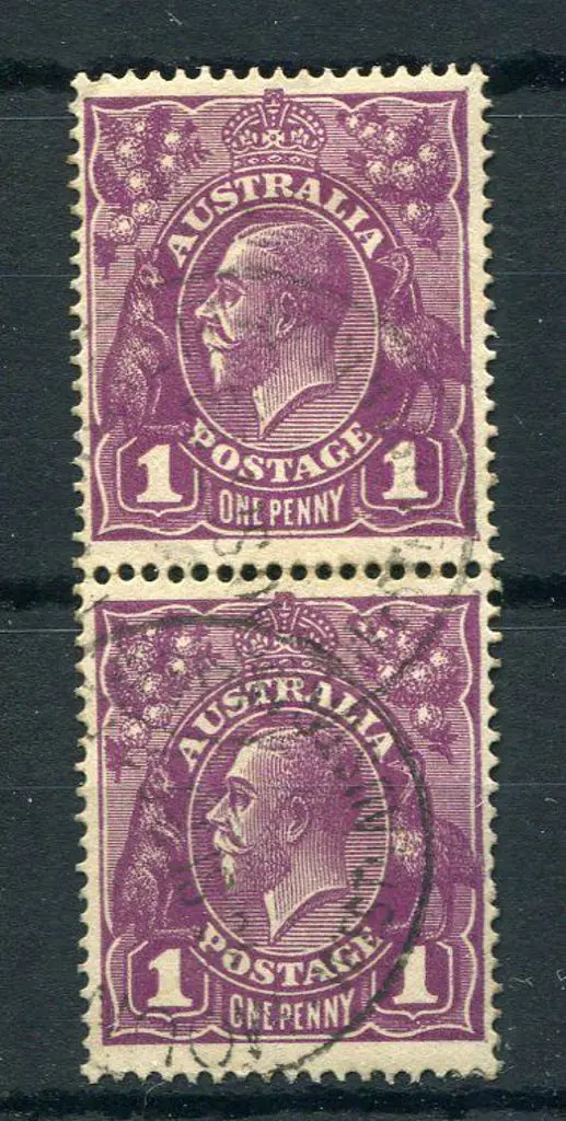 1d violet vertical pair with "ferns" & "ra" of ... Image 1++