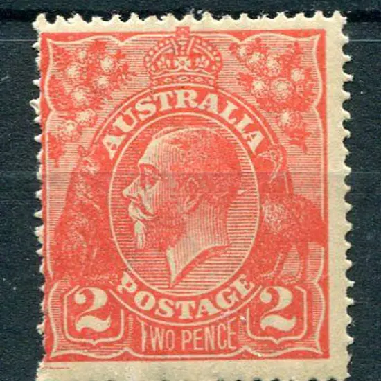 2d red single with "white flaw on "T" of two" ...