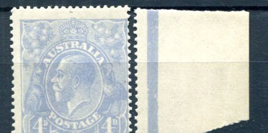 4d blue, Die III from Cooke printing with ... Image 1++