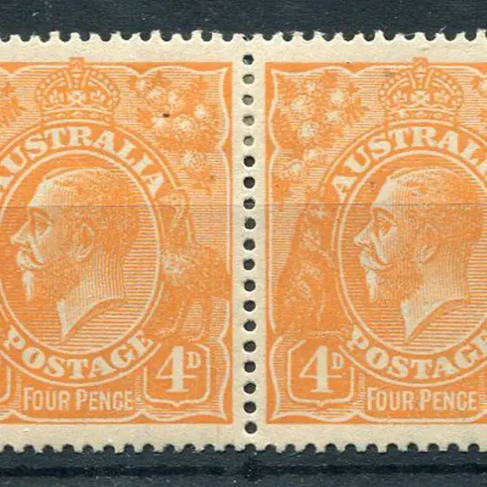 4d orange pair with "white flaw in base of crown" ...