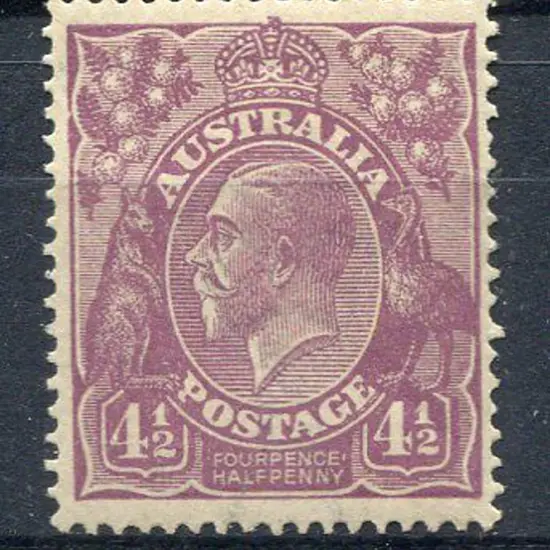 4d violet with "damaged upper left frame + crown ...