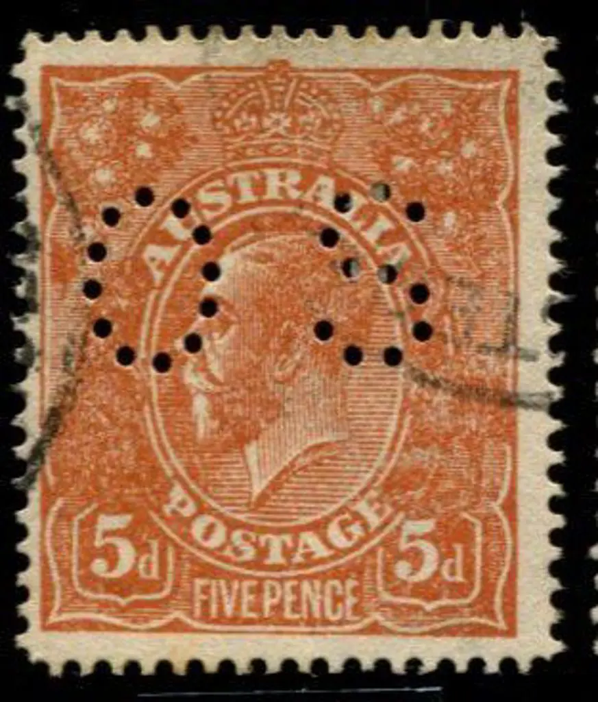5d bright chestnut perfined "OS" on rough ... Image 1++