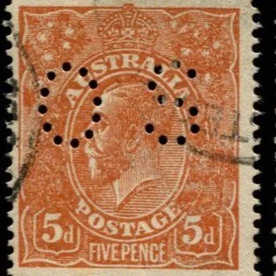 5d bright chestnut perfined "OS" on rough ...