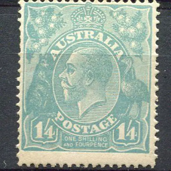 1/4d turquoise MLH. Centred high. SG ACSC 128 Cat. ...