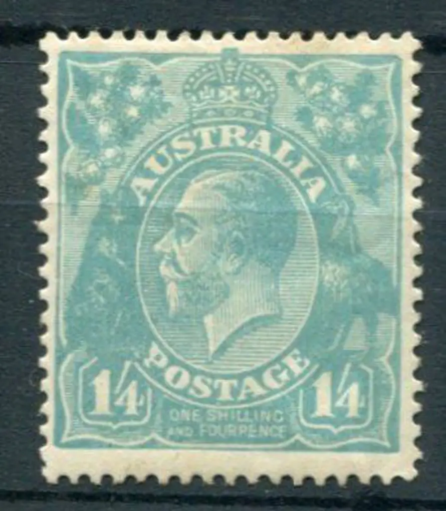1/4d turquoise-blue. MLH with very light toning at ... Image 1++