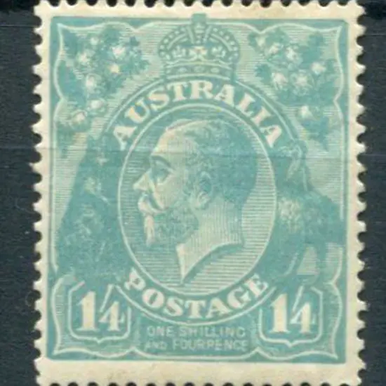 1/4d turquoise-blue. MLH with very light toning at ...