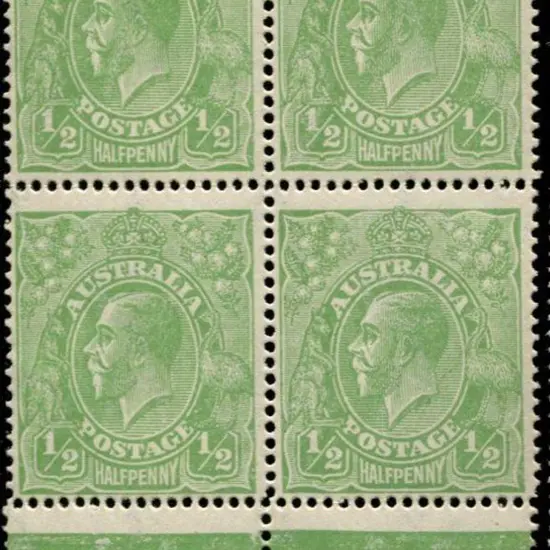 ½d green CA monogram block of 4 from Electro 5. ...