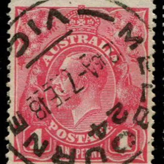 1d carmine pink (G101). Fine used with almost ...