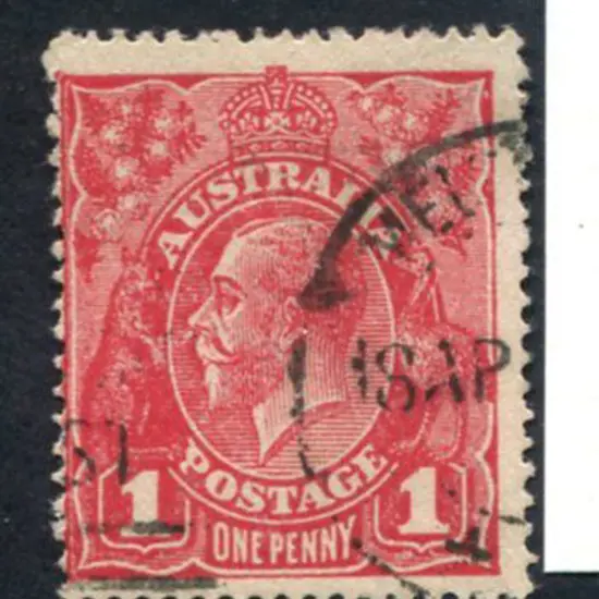 1d rose red (G102) from 1918 Cooke printing. Good ...