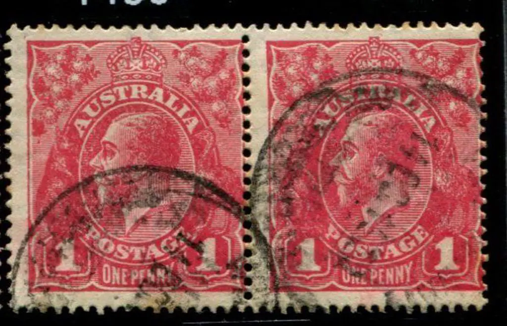 1d carmine rose (G104) from Harrison printing with ... Image 1++