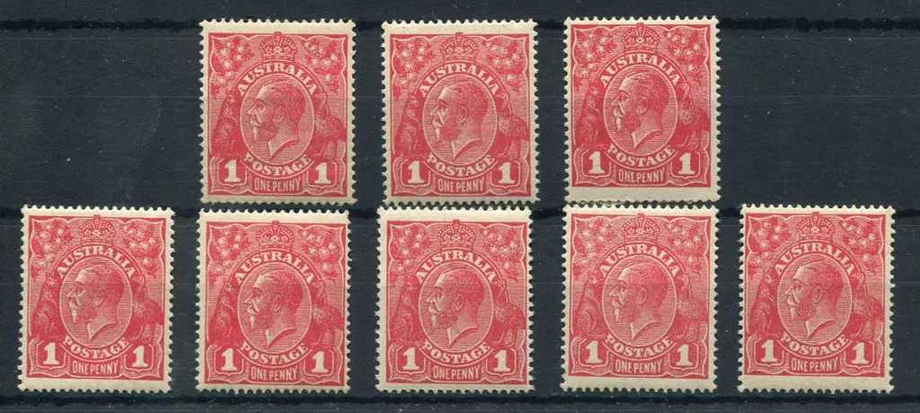 1d range of Die III shades x 8. All MUH/MLH with 6 ... Image 1++
