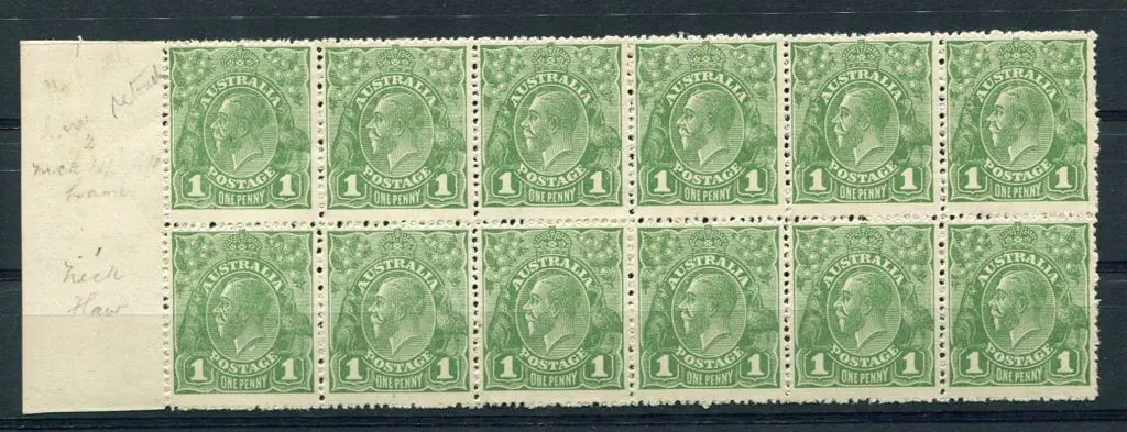 1d green block of 12 VII31-36/ VII37-42 with ... Image 1++