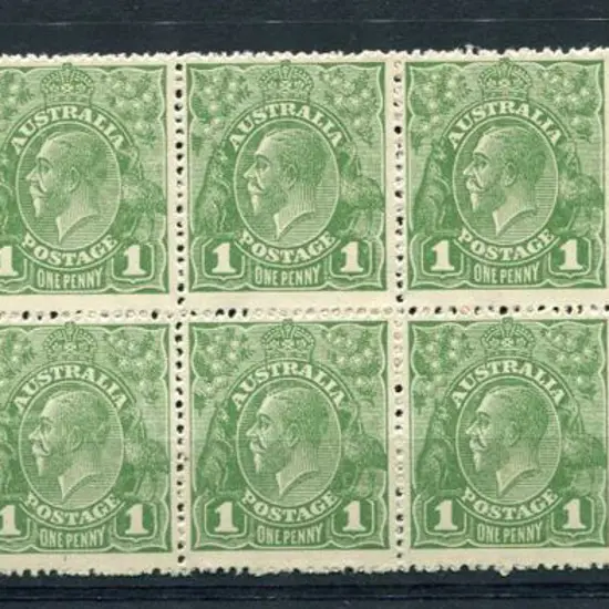 1d green block of 12 VII31-36/ VII37-42 with ...