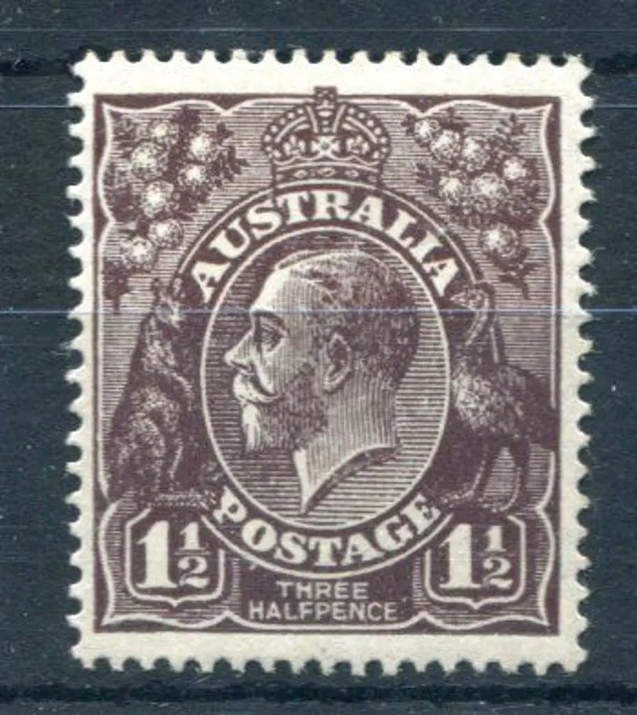 1½d black-brown with inverted wmk. MUH & well ... Image 1++