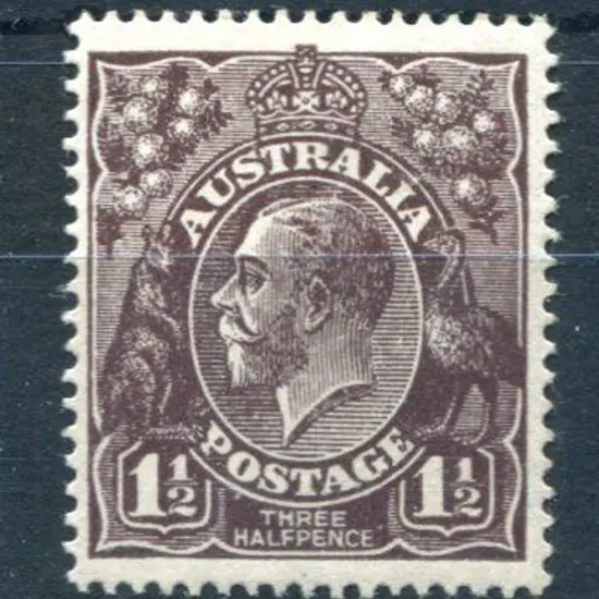 1½d black-brown with inverted wmk. MUH & well ...