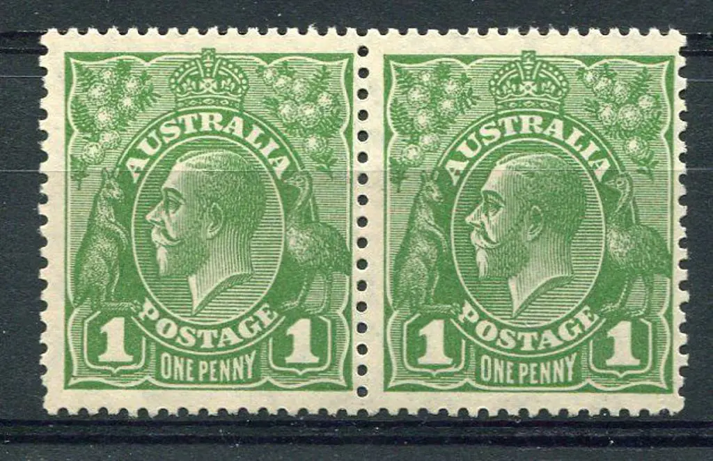 1d green, Die II pair. Fresh MUH, centered ... Image 1++