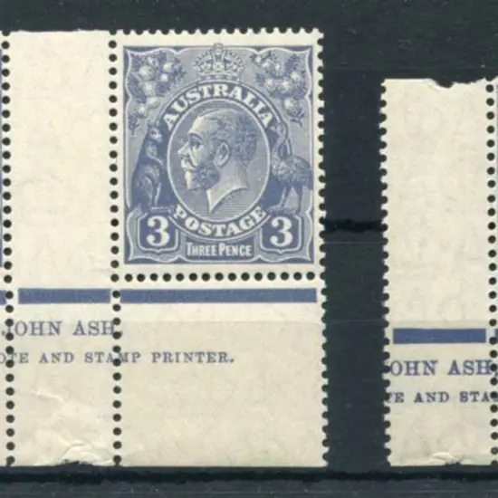 3d blue, Die II with part imprint single & full ...