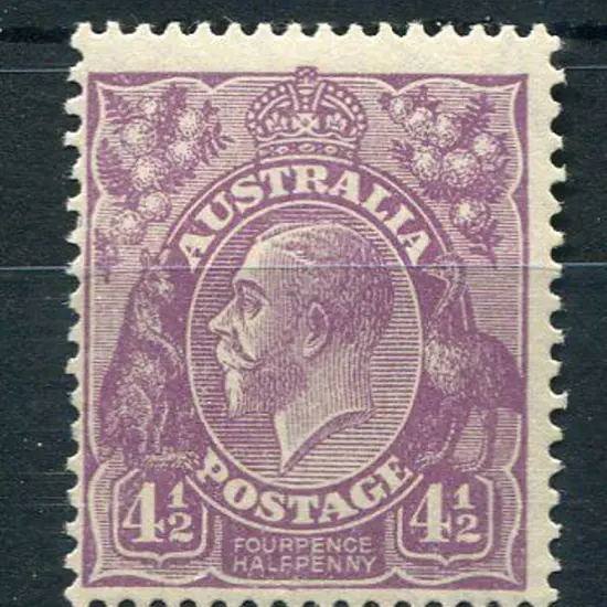 4½d violet. MUH, centred low left. ACSC 120 Cat. ...