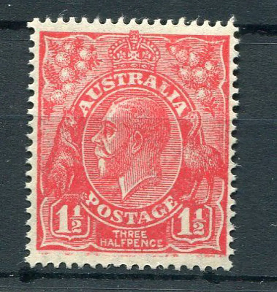 1½d red with "slurred print" variety. MUH with ... Image 1++