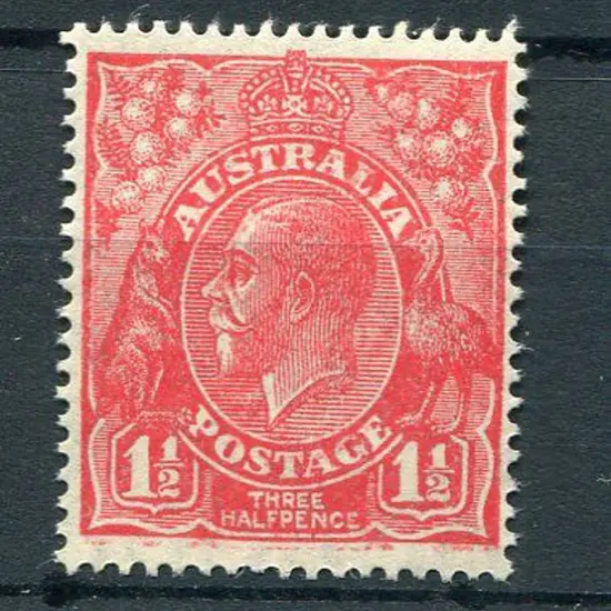 1½d red with "slurred print" variety. MUH with ...