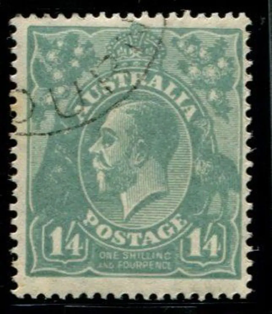1/4d deep turquoise. CTO example of this scarce ... Image 1++