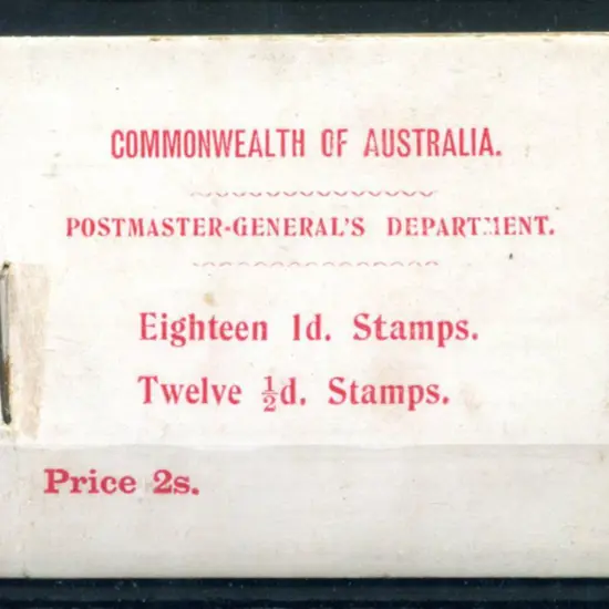 1913 (17th Jan) 2/- kangaroo booklet complete with ...