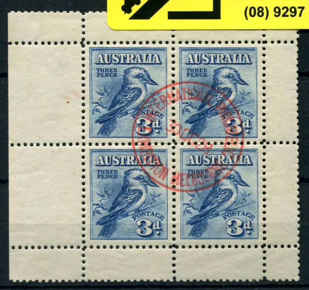 1928 Kookaburra Miniature Sheet. Fine used by neat ... Image 1++