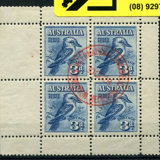 1928 Kookaburra Miniature Sheet. Fine used by neat ...