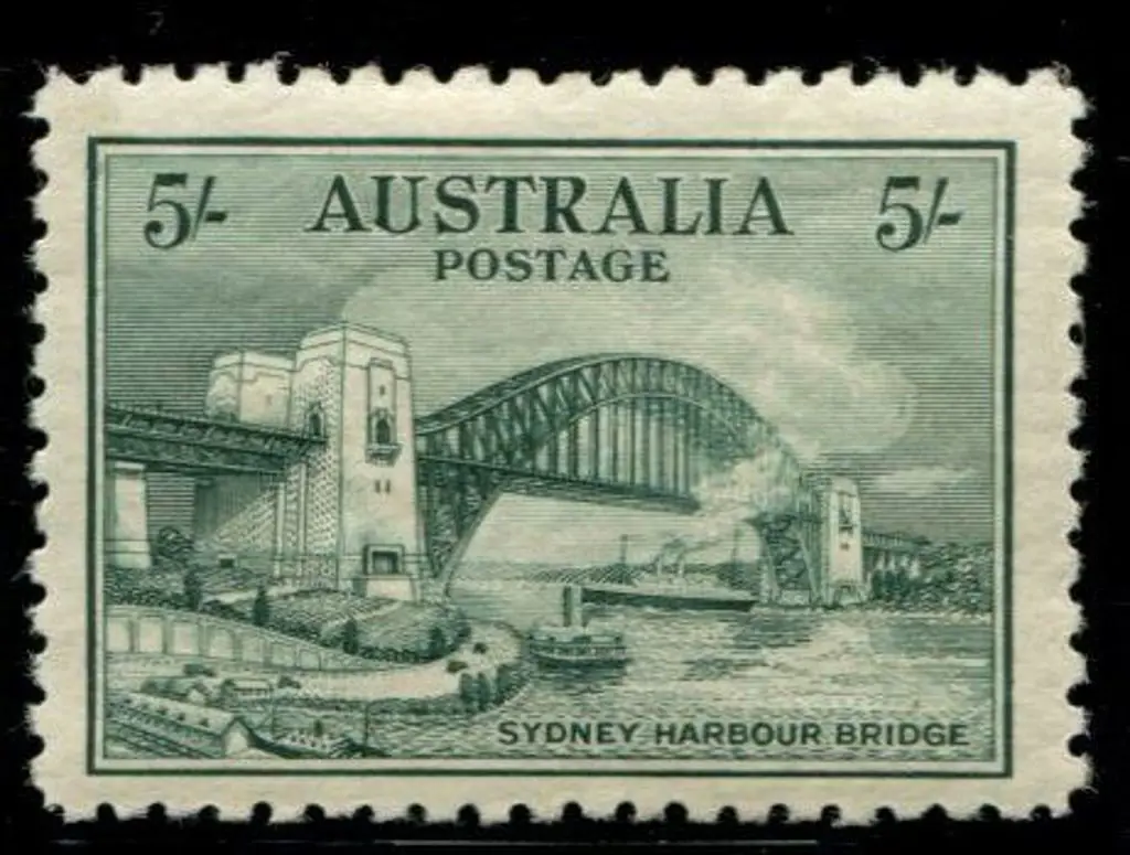 1932 Sydney Harbour Bridge set of 4 to 5/-. Fresh ... Image 1++