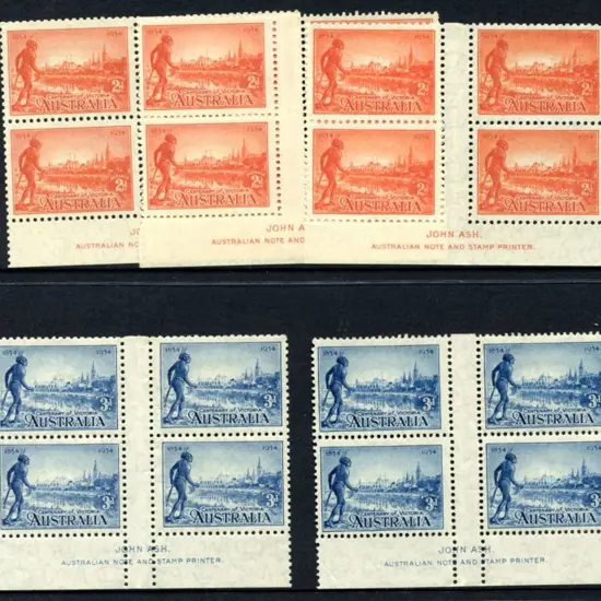1934 Victoria Cent 2d & 3d vals in both 10½ & 11½ ...