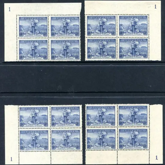1936 3d Cable in Plate 1 corner blocks of 4 for ...