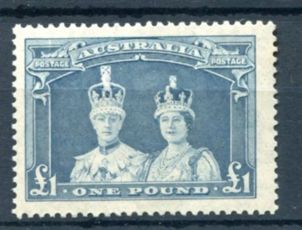 1937/48 £1 Robes on thick paper. MUH & well ... Image 1++