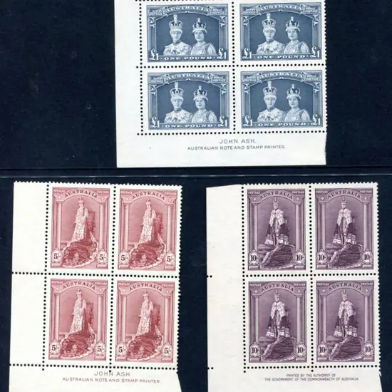 1937/48 Robes set of 3 on thick paper in Ash ...