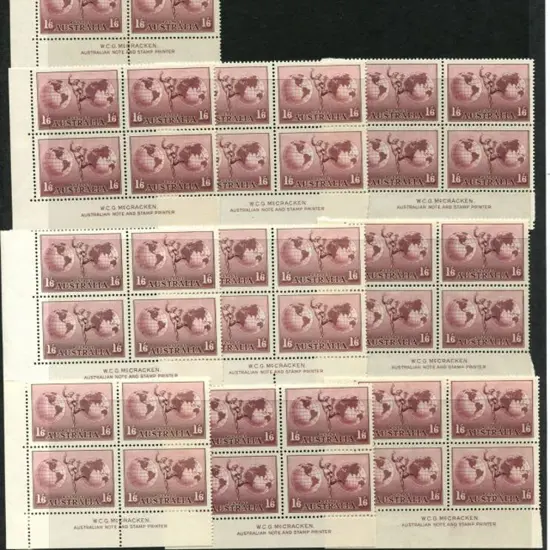 1937 1/6d Hermes on thick paper in McCracken ...