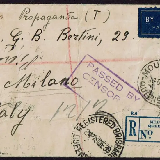 1939 (14th Dec) Regd Airmail cover with 2/- ...