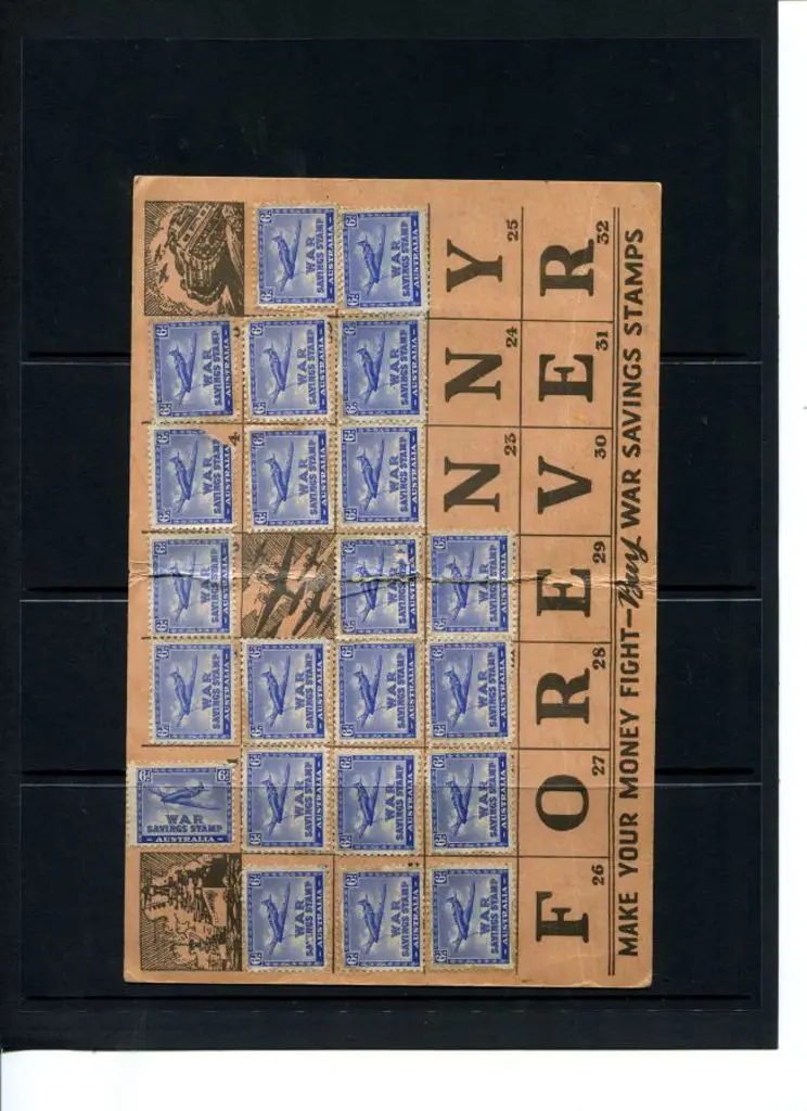 1940 6d Spitfire War Savings Stamps x 22 on ... Image 1++