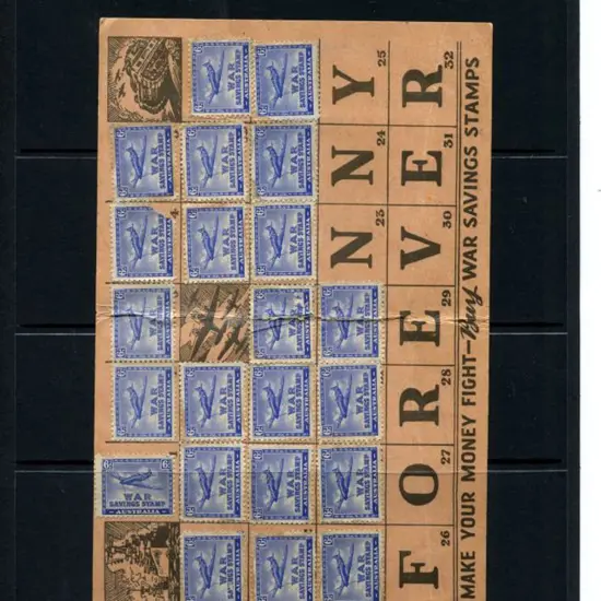 1940 6d Spitfire War Savings Stamps x 22 on ...