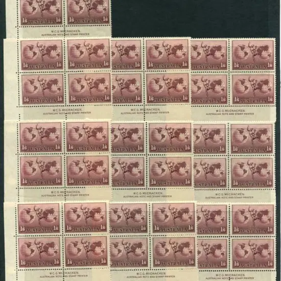 1948 1/6d Hermes on thin paper in McCracken ...