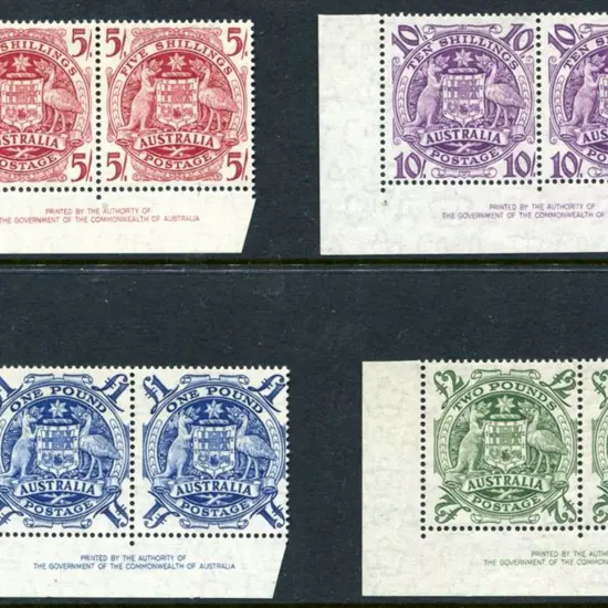 1949/50 Arms set of 4 to £2 in MUH Authority ...