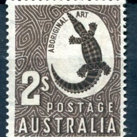 1951 2/- Crocodile on very thin paper. MUH ACSC ...