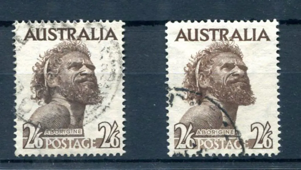 1952/65 2/6d aboriginal with wmk sideways inverted ... Image 1++