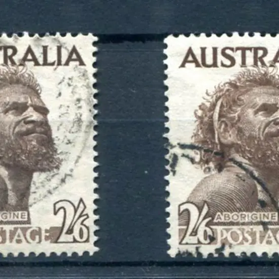1952/65 2/6d aboriginal with wmk sideways inverted ...