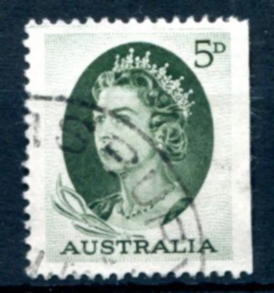 1963/65 5d green QEII booklet stamp showing rare ... Image 1++