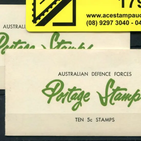 1967 50c Defence Forces booklets with 5c Bird ...