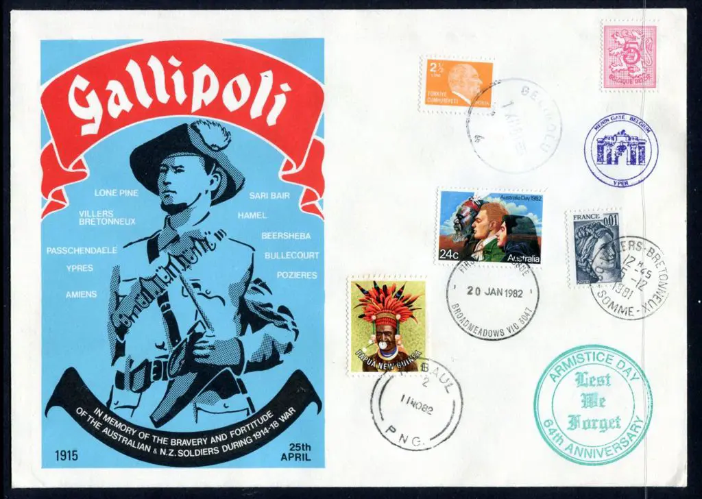 1981 (5th Dec) Gallipoli Memorial cover with ... Image 1++