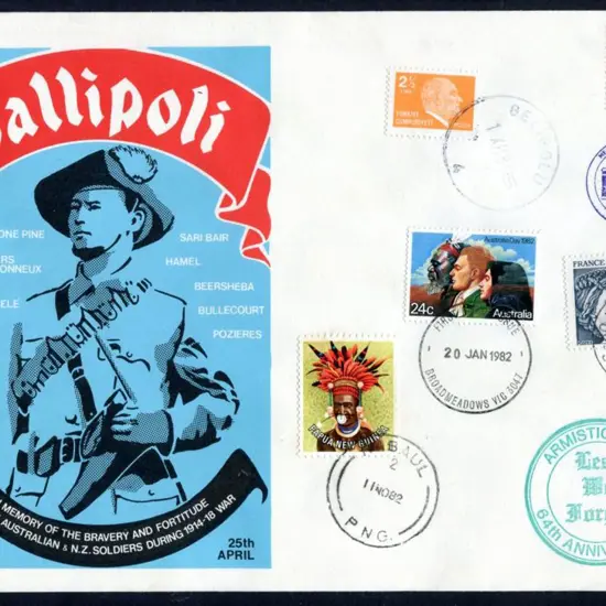 1981 (5th Dec) Gallipoli Memorial cover with ...