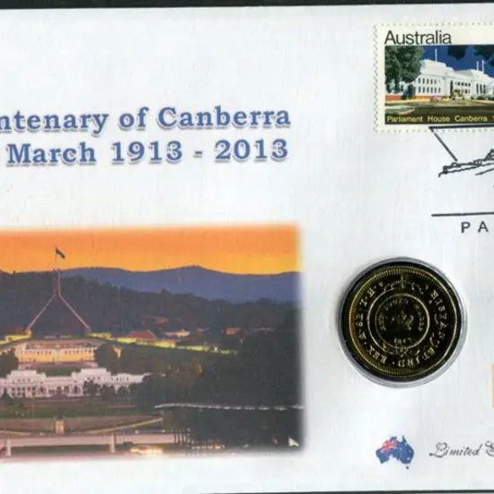 2013 (12th Mar) Canberra Cent with 18c & 45c ...