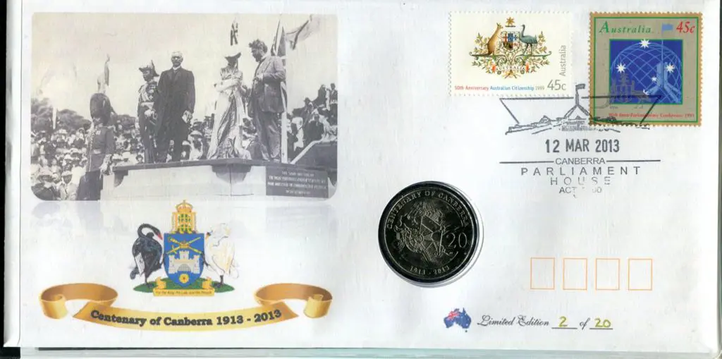 2013 (12th Mar) Canberra Cent with 45c ... Image 1++